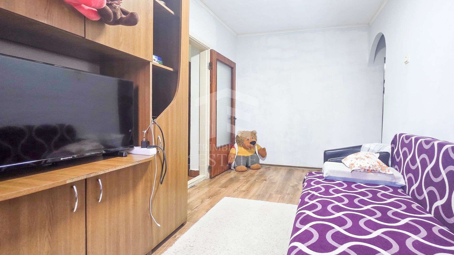 Apartament intim de 3 camere, complet mobilat și utilat + centrala - Poză 8