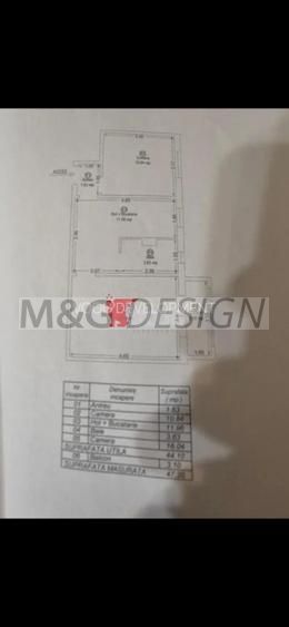 Apartament 2 camere  Freiforf etaj 1 cu centrala - Poză 6