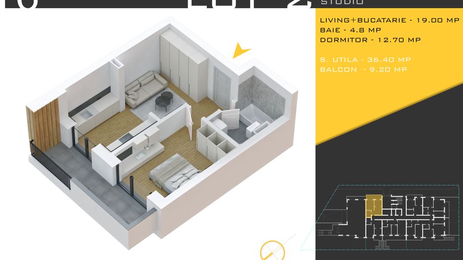 2 camere  Titan Pallady  Metrou Nicolae Teclu - Schiță 11