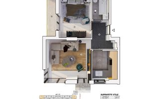 2 camere nou, 52 mp, balcon, Prelungirea Ghencea - Poză 7