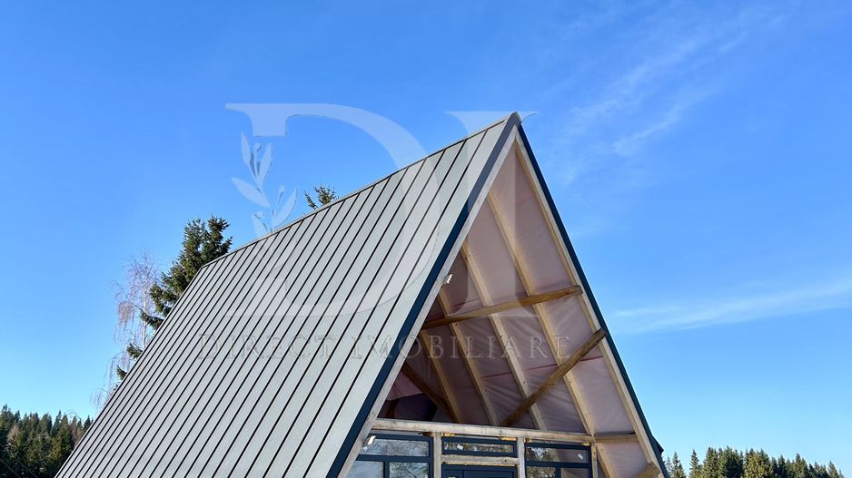 Cabana tip A frame si teren 1000 mp de vanzare / Marisel . Cluj - Poză 1