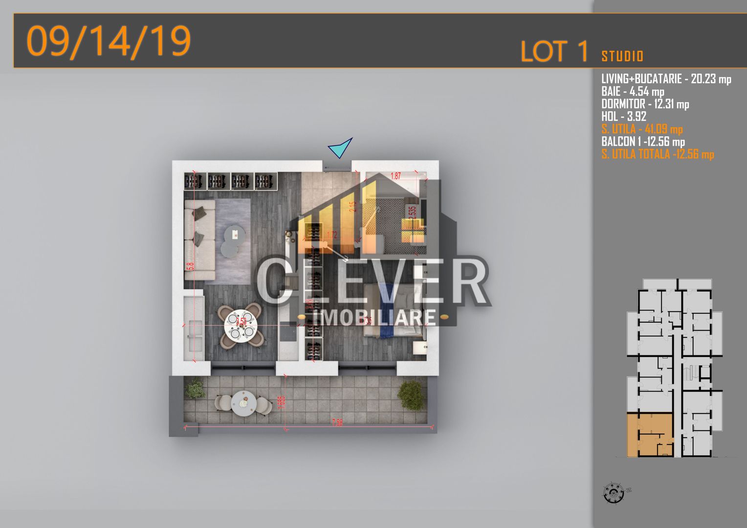 Promotie 2 cam Dezvoltator în Zona Pallady metrou Teclu - Schiță 7