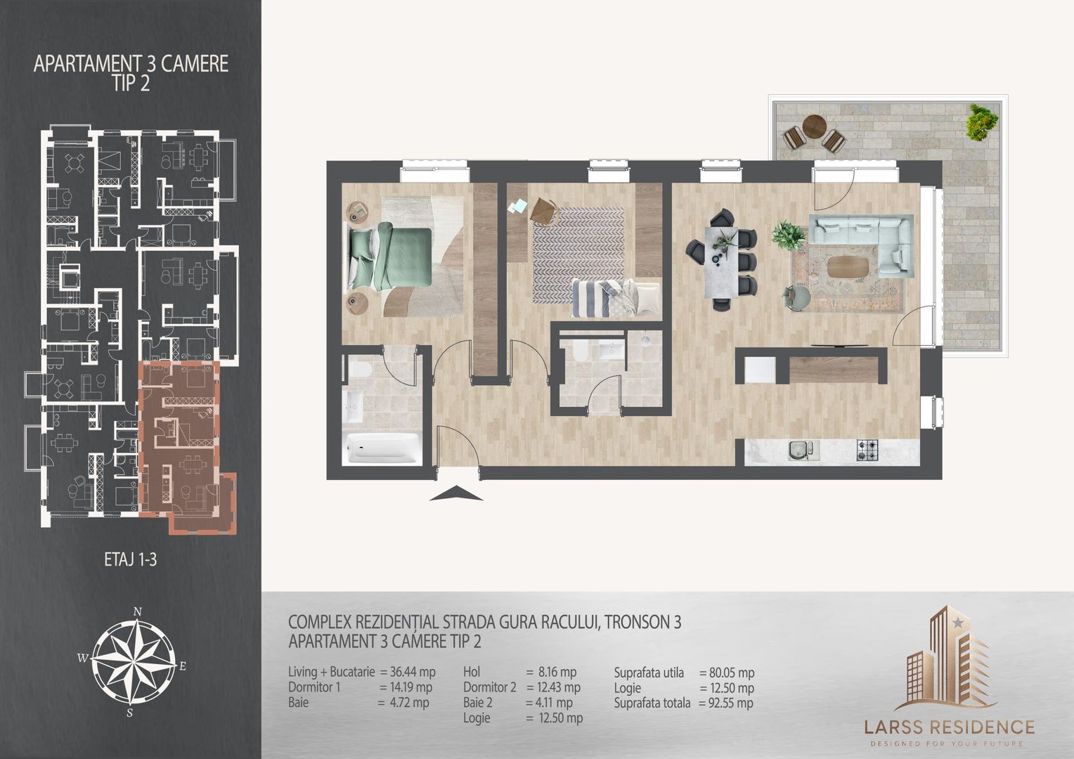 Apartament 3 camere Theodor Pallady metrou,Langa scoala Victor Brauner - Poză 6