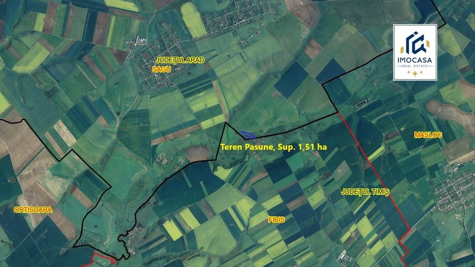 Teren extravilan de vânzare agricol, pășune, Sagu Jud. Arad, 5,42 ha - Poză 5