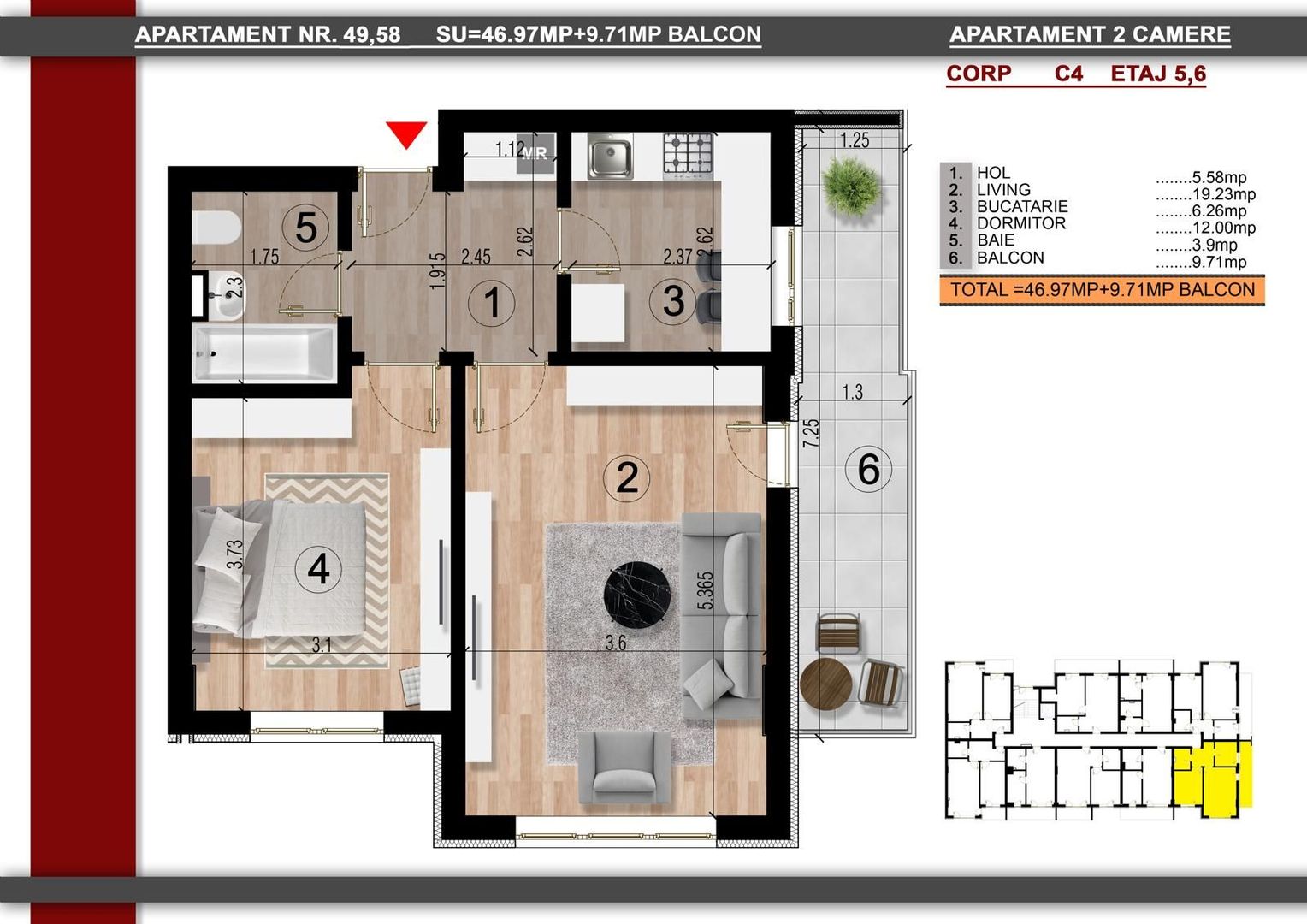2cam.dec. la aprox. 15min metrou Leonida sau Berceni - Poză 3