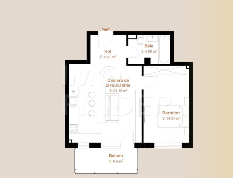 OFERTA- Apartament 2 camere cu semifinisat, zona VIVO - Poză 2