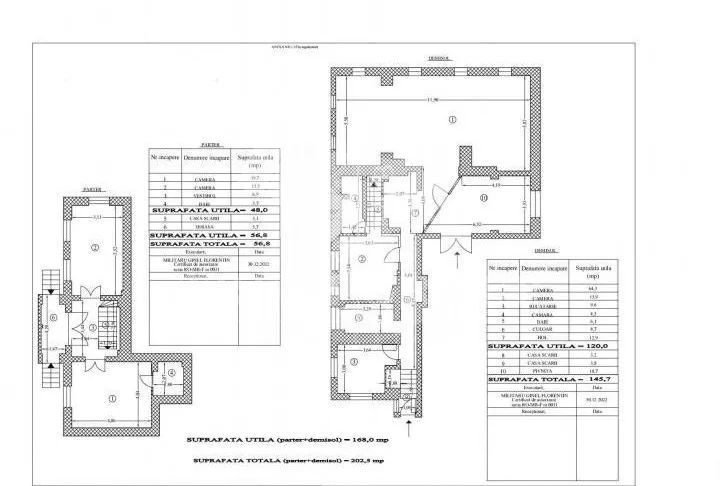 Apartament in vila- Unirii, str George Georgescu | Curte 70mp | Pivnita & Pod - Schiță 15