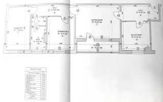 3 camere semidecomandat etaj 3 mobilat utilat - Valea Rosie - 69mp - Schiță 11
