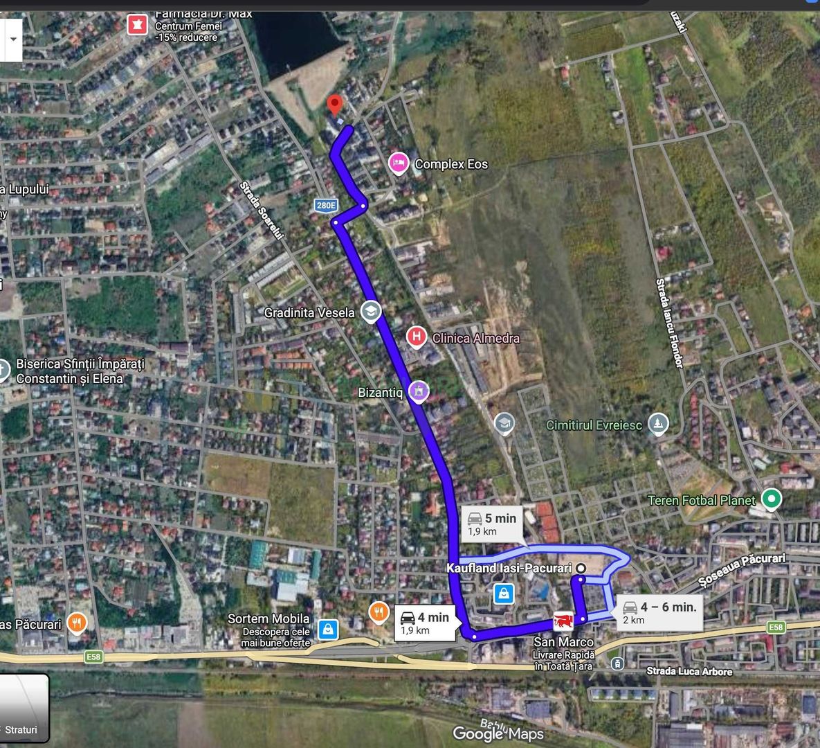 Apartament 3 camere, 72 mp, mobilat si utilat, parcare inclusa, Pacurari – Rediu - Poză 8