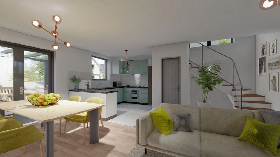 Casa 4 camere la cheie,10 minute de spital 150mp,700mp teren - Poză 12