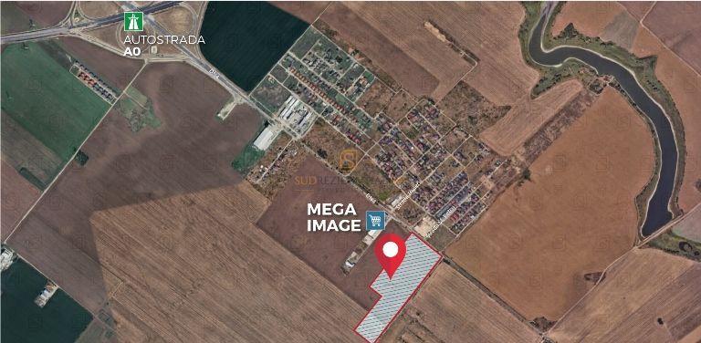 Teren 8 hectare cu deschidere ampla, Popesti-Leordeni, acces rapid A0 - Poză 1