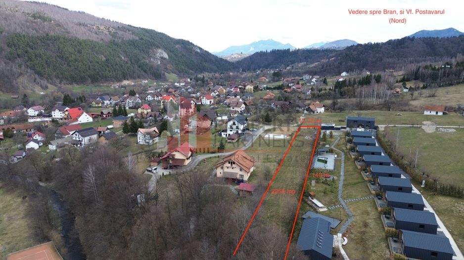 Teren intravilan 2.256 mp Bran – Podul Șimonului  |  Ideal cabane | Vedere Munte - Poză 3