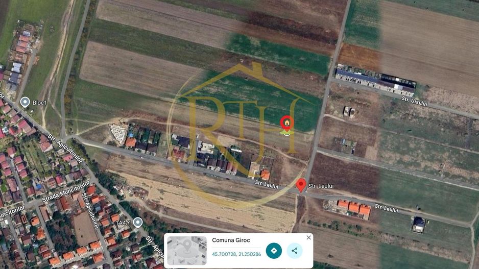 Oferim spre vanzare parcela pentru duplex,  Giroc, suprafata 507 mp, 2 fronturi - Poză 9