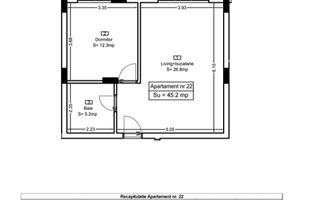Dezvoltator | Apartament 2 Camere | 47 mp | Parcare Zona Eroilor - Poză 13