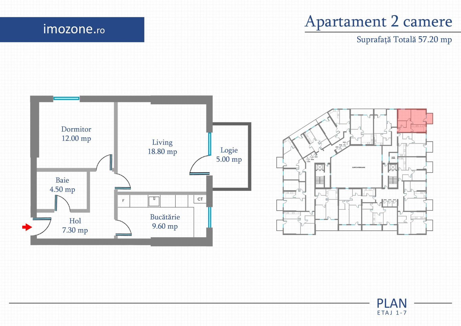 Apartament 2 Camere | 57.2 mp | Bloc Nou | Metrou Pacii / Preciziei | Militari - Poză 8