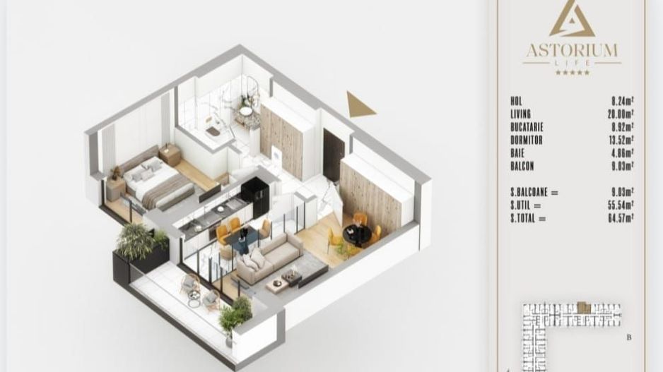 AP. 2CAM. DECOMANDAT IN PROIECTUL ASTORIUM LIFE / BLOC FINALIZAT! - Poză 2
