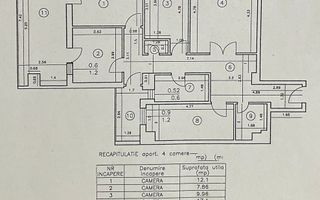 Apartament ULTRACENTRAL cu 4 camere,decomandat, langa Palas, 105 mp ! - Schiță 11