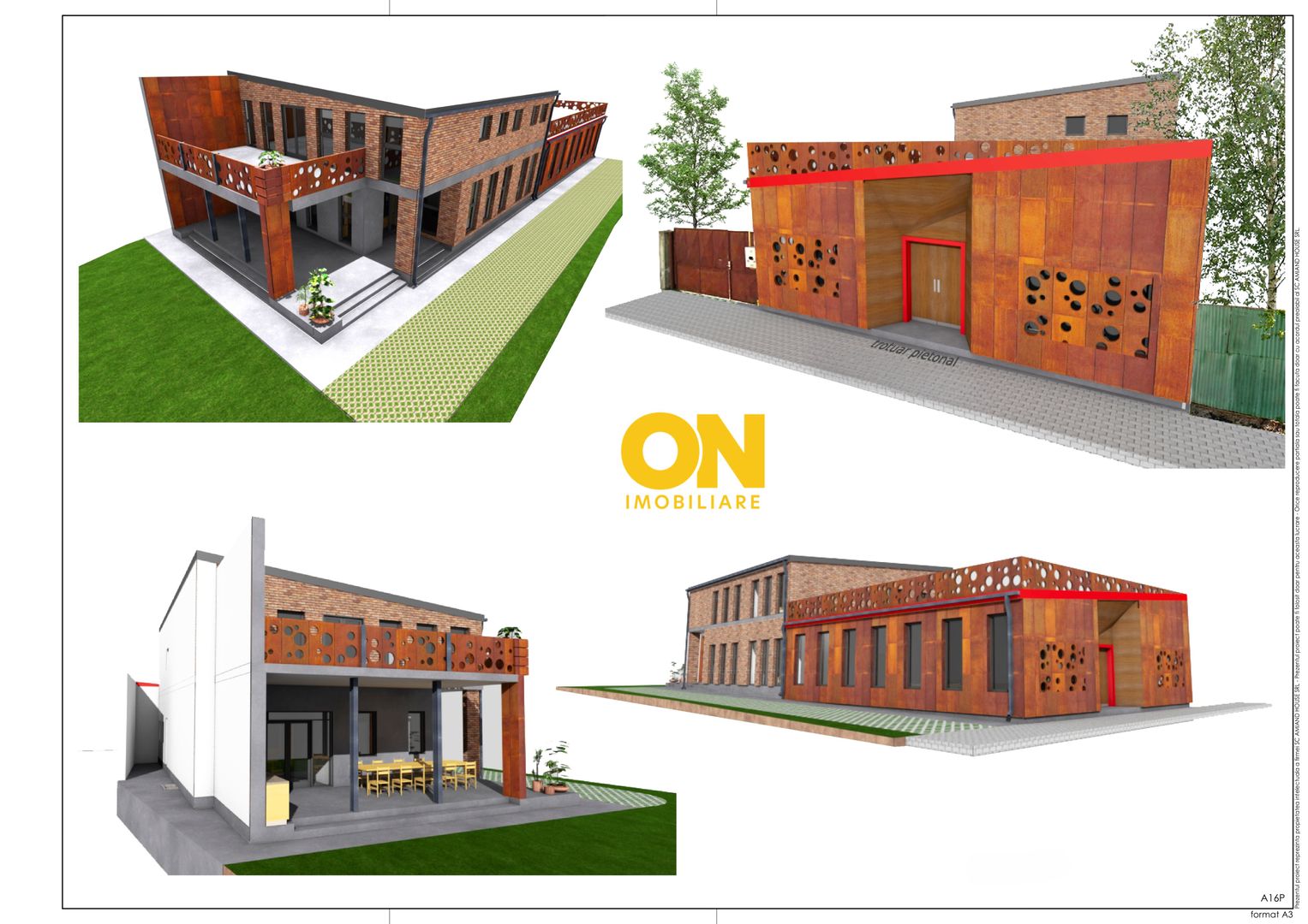 Teren 800 mp, cu proiect de construire, la sosea, zona centrala - Poză 1