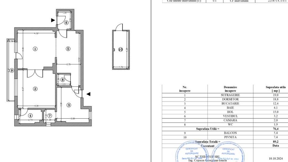 De vanzare Apartament 2 camere P-ta Alba Iulia Matei Basarab CENTRAL - Poză 9