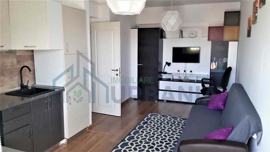 Apartament 2 camere open space, utilat și mobilat modern, ansamblu rezidențial, Iași - Poză 1