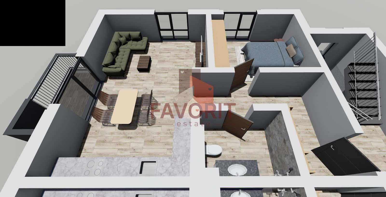 Apartament 2 camere | Decomandat | La asfalt | Curte + 2 locuri de parcare - Poză 11