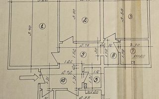 Apartament 3 camere decomandat – Zona Tei - Schiță 6