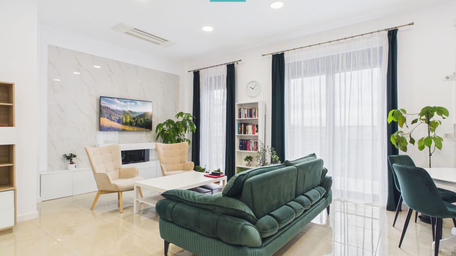 Penthouse premium, 4 camere, mobilat, 2 balcoane - Poză 13