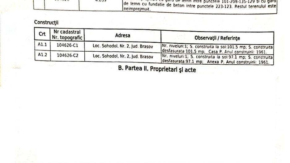 Bran-Sohodol, casă bătrânească cu utilități și teren 4039mp, comision zero. - Poză 10