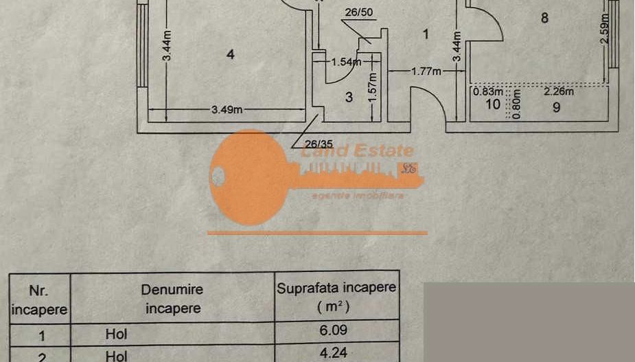 Apartament 3 camere, 79 mp, Virtutii – Metrou Lujerului si Tramvai 41, - Schiță 7
