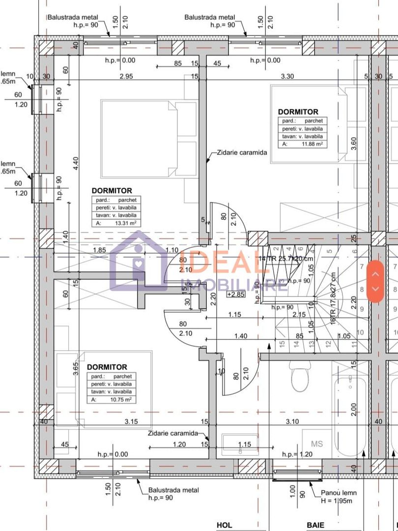 Duplex Modern cu 4 camere LA CHEIE, Zona Lidl, Cartierul Arhitectilor - Schiță 10