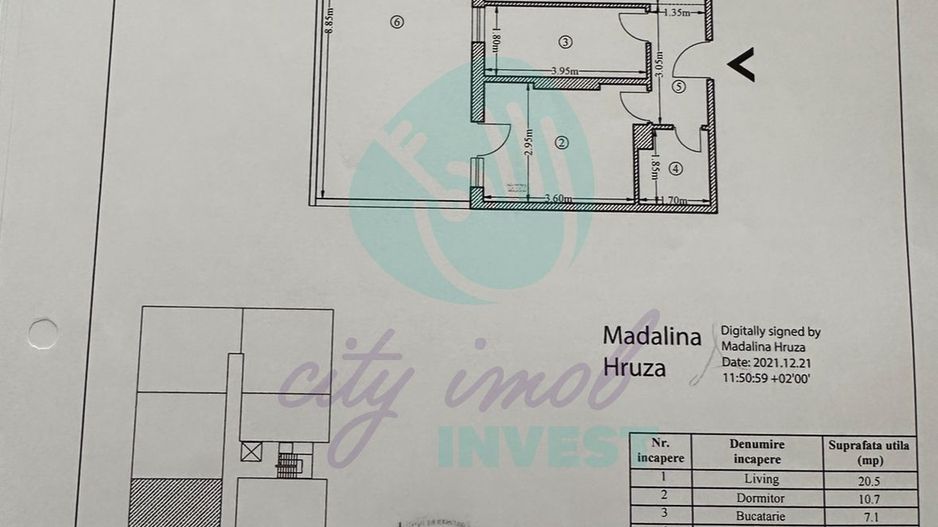 Apartament COCHET cu TERASA de 33 mp - Poză 11