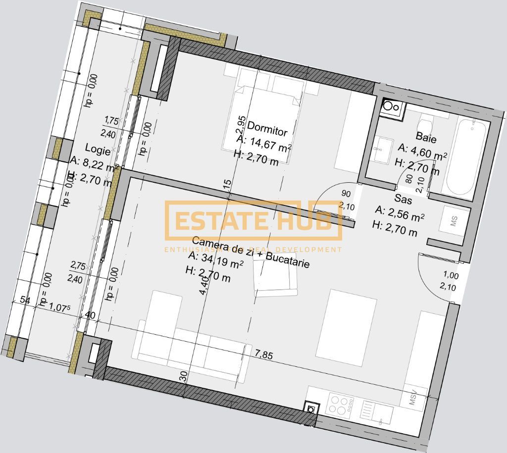 PRESALE Traian 44 | 2 camere premium | 0% comision - Poză 6
