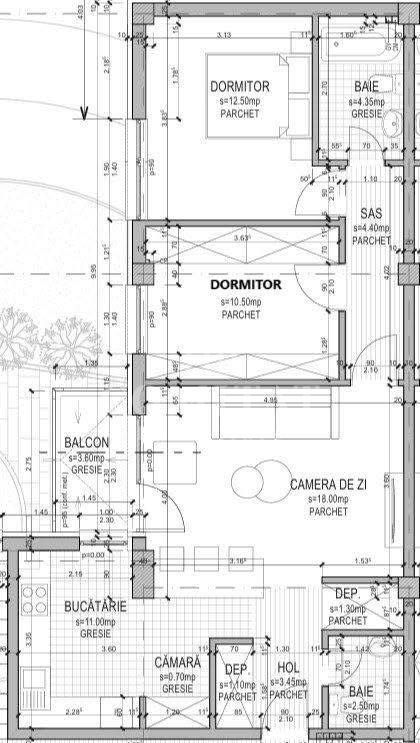 Apartament 3 camere | Loc de parcare | Someșeni - Schiță 16
