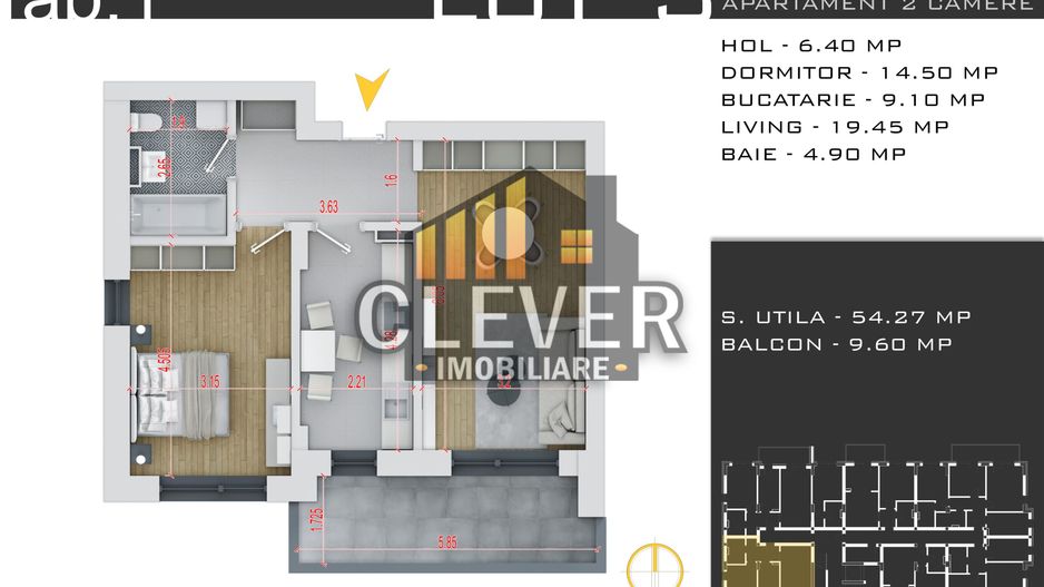 Apartament 2 camere decomandate Theodor Pallady Metrou Teclu - Poză 1
