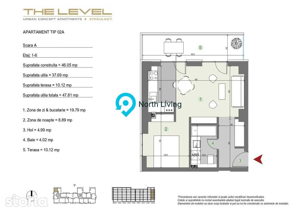 Studio 2 camere  |  The Level Apartments | Petrom City - Poză 15
