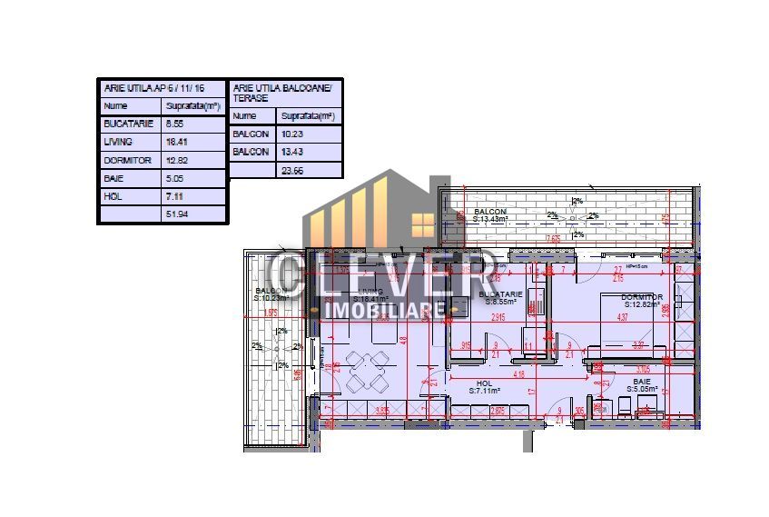 2 Camere decomandat Pallady  - Metrou Teclu | Comision 0% - Schiță 5