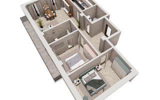 BERLIN 5 | 3 camere – etaj 4, finisaje moderne, loc de parcare inclus - Poză 2