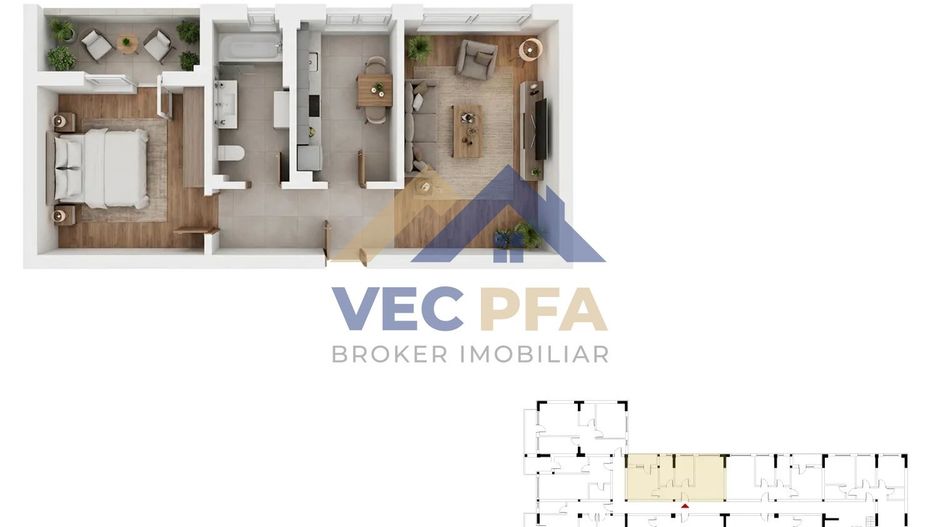 DISCOUNT 3-5% Apartamente 2 Camere Decomandate | Comision 0% - Poză 8