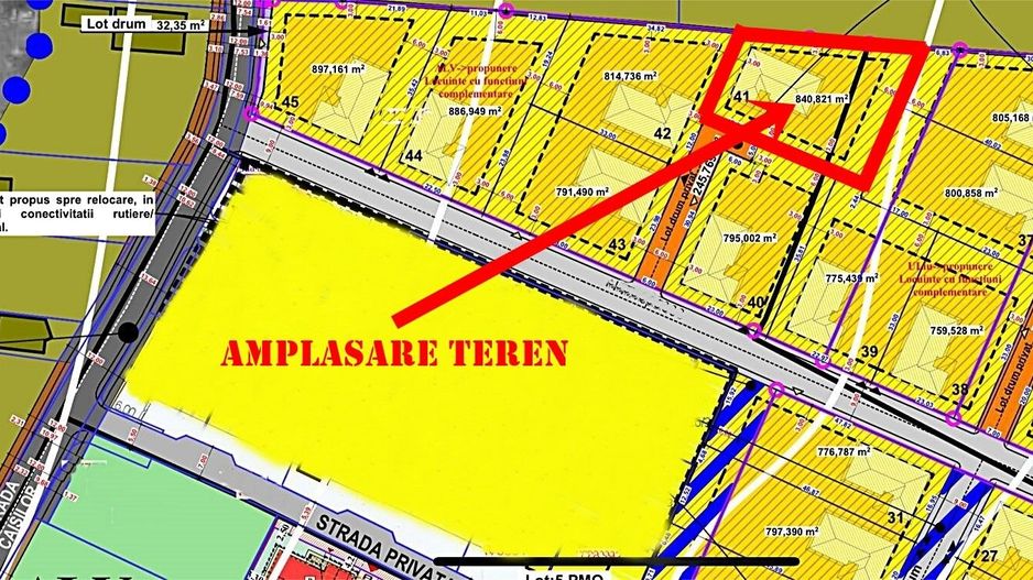 Teren intravilan  841 mp de vânzare pe strada Caișilor, Oradea - Poză 1