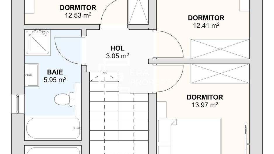 Casă individuală | 4 camere, 3 băi | teren 476mp |Șura Mică (zonă Sala de Sport) - Schiță 9