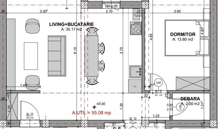 Apartament 2 camere, Prelungirea Doamna Stanca - Schiță 7