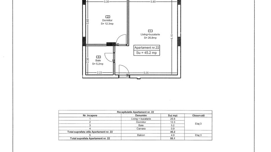 Ap 22 Teilor Residence - 2 camere Finisat - Poză 24