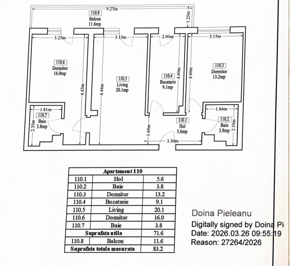 Apartament cu 3 camere 2 băi - Lacul Morii. Vedere lac. - Poză 5