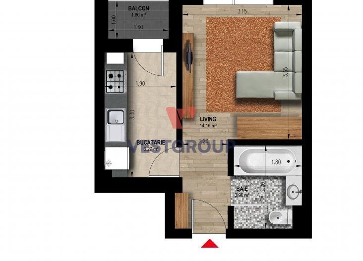 Apartamente 2 camere Weiner 12 Residence Militari Direct Dezvoltator - Poză 10