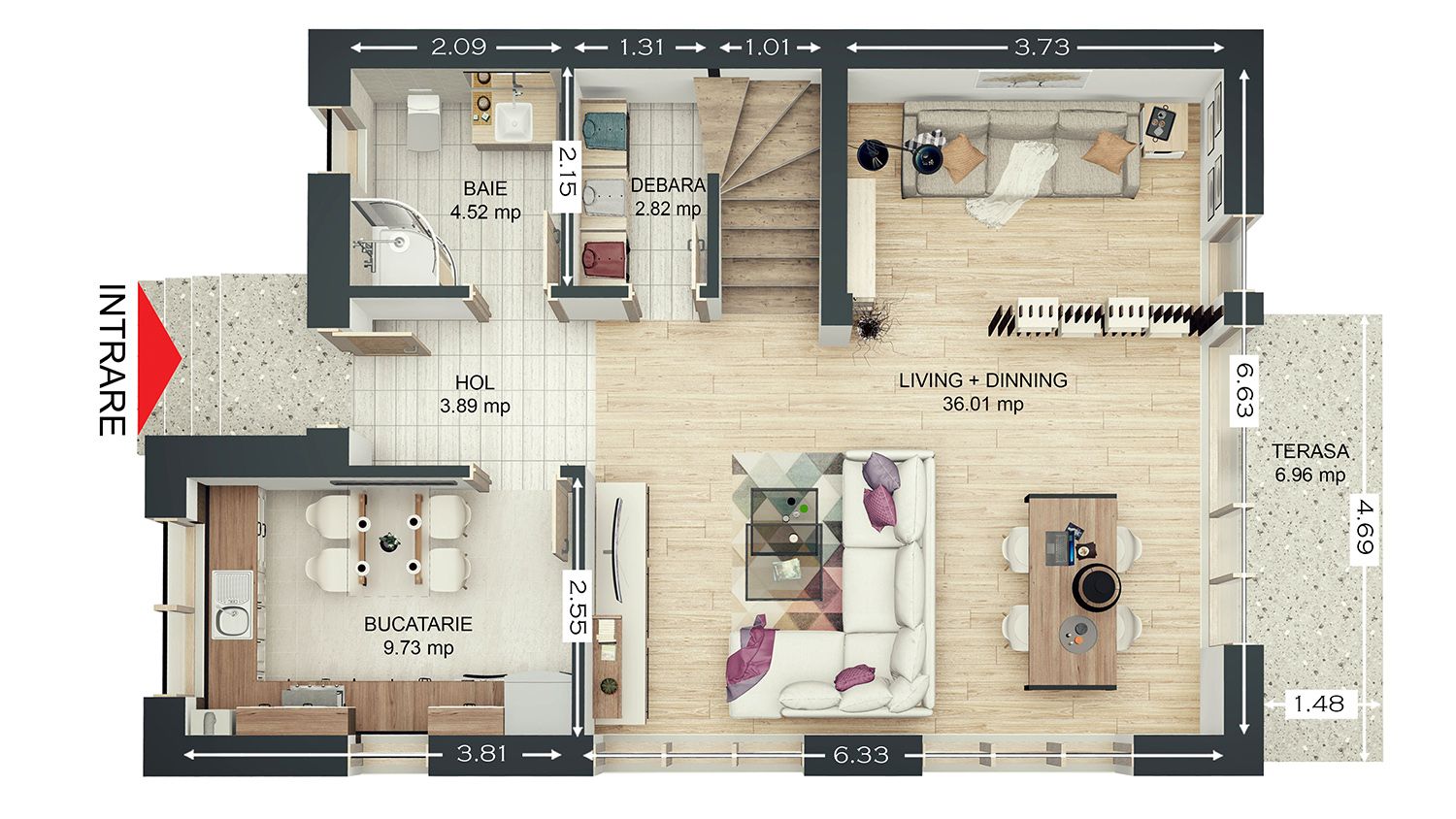 Duplex Modern, Curte Proprie | Green Haven Săcele - Comision 0% - Poză 7