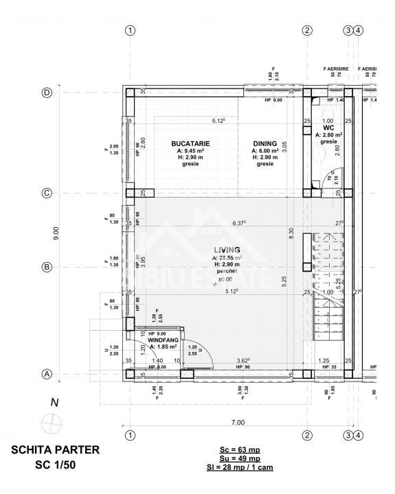 Casa Sibiu Selimbar, 3 dormitoare, 3 bai, terasa - Poză 2