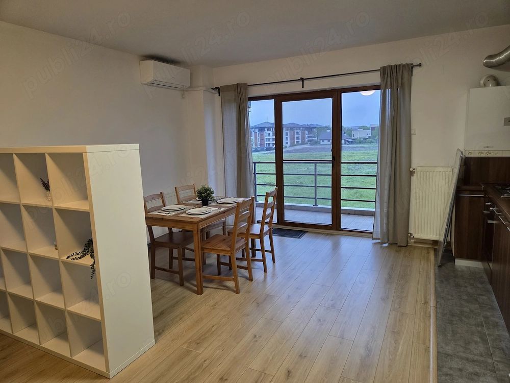 De inchiriat-Apartament 2 camere, 58m2, parcare subterana, comfort 1, Straulesti - Poză 6