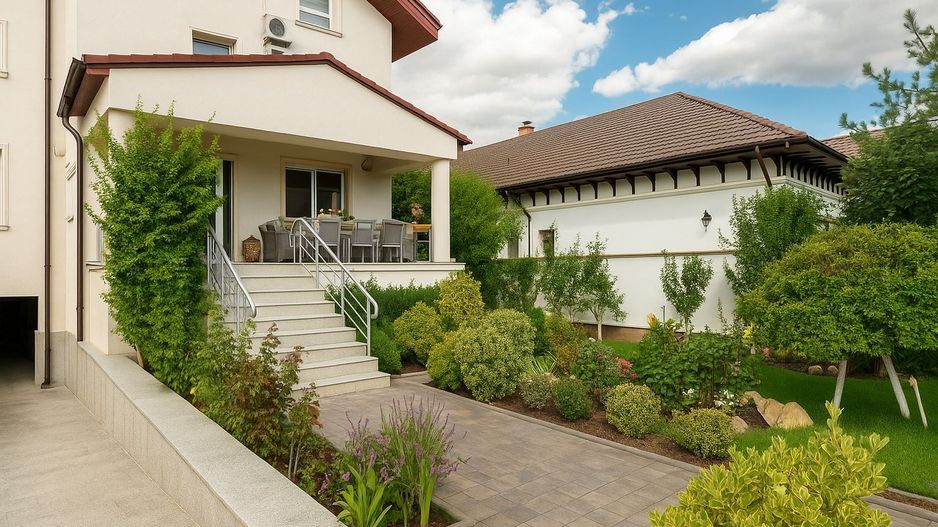 Vilă excepțională cu lift, piscina și teren de 1000 mp | VOLUNTARI - Poză 1