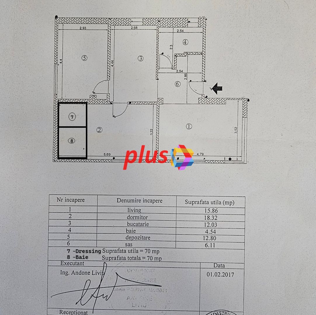 Oportunitate - Apartament cu trei camere in vila, zona Tractorul 70 mp - Poză 28