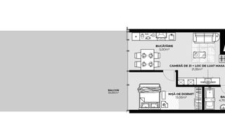 Apartament 2 camere de vânzare | 44,05 | Zona Autogară | Etaj 2 - Poză 1